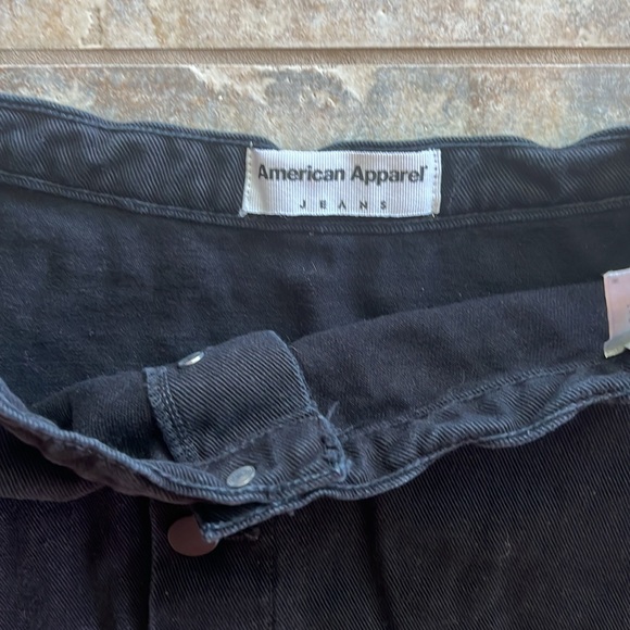 Vintage American Apparel Mini Skirt Black Denim - Picture 3 of 3